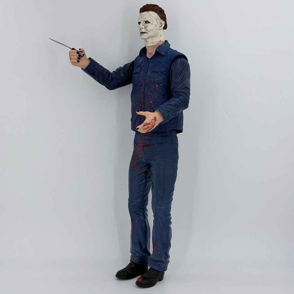 GIANT JUMBO HALLOWEEN Michael Myers Figure LIGHTS UP 20" Bootleg Mexican Figure